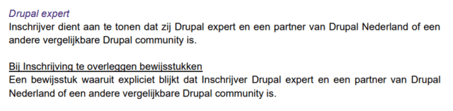 fragment van aanbesteding
