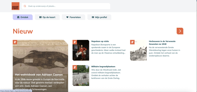 FAAM iO website van het jaar 2024