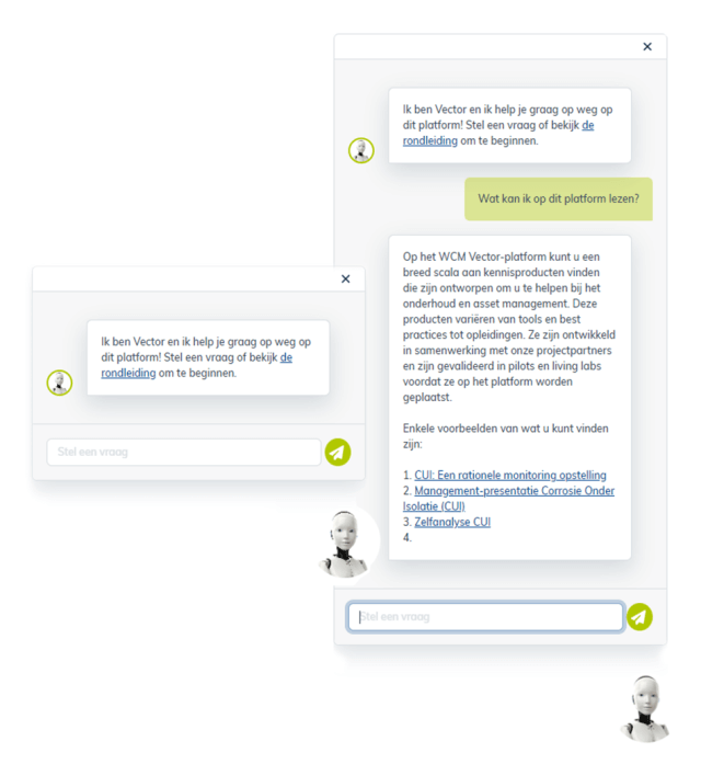 Voorbeeld AI-chatbot, Vector