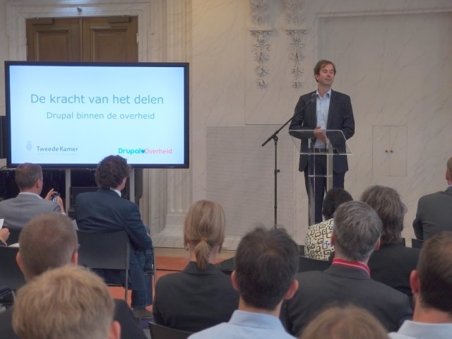 Bijeenkomst Drupal binnen de overheid in het Tweede Kamer-gebouw