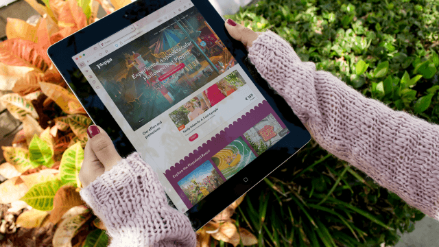 Plopsa website op tablet