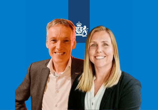 Teun van der Vrom en Gina Plat