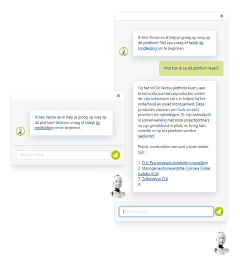 Voorbeeld AI-chatbot, Vector